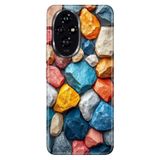 Cekuonline Honor 200 ile Uyumlu Kılıf, Kayalıklar Temalı Desenli, Darbe Emici Silikon