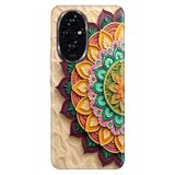 Cekuonline Honor 200 ile Uyumlu Kılıf, Mara Mandala Temalı Desenli, Darbe Emici Silikon
