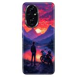 Cekuonline Honor 200 ile Uyumlu Kılıf, Motorum ve Ben Temalı Desenli, Darbe Emici Silikon