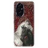 Cekuonline Honor 200 ile Uyumlu Kılıf, Ottoman Horse Temalı Desenli, Darbe Emici Silikon