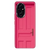 Cekuonline Honor 200 ile Uyumlu Kılıf, Pembe Kapı Temalı Desenli, Darbe Emici Silikon