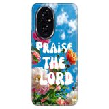 Cekuonline Honor 200 ile Uyumlu Kılıf, Praise Temalı Desenli, Darbe Emici Silikon