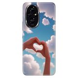 Cekuonline Honor 200 ile Uyumlu Kılıf, Seni Çok Seviyorumm Temalı Desenli, Darbe Emici Silikon