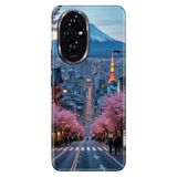 Cekuonline Honor 200 ile Uyumlu Kılıf, Tokyo Temalı Desenli, Darbe Emici Silikon