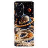 Cekuonline Honor 200 ile Uyumlu Kılıf, Yapay Boşluk Temalı Desenli, Darbe Emici Silikon