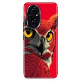 Cekuonline Honor 200 Pro ile Uyumlu Baykuş5050 Temalı Desenli Darbe Emici Silikon Kılıf