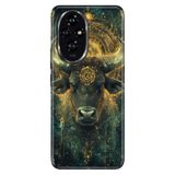 Cekuonline Honor 200 Pro ile Uyumlu Boğa Burcu Temalı Desenli Darbe Emici Silikon Kılıf