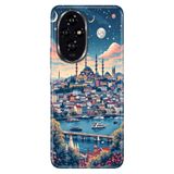 Cekuonline Honor 200 Pro ile Uyumlu İstanbul Çizim Temalı Desenli Darbe Emici Silikon Kılıf