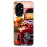 Cekuonline Honor 200 Pro ile Uyumlu Kamyonet Temalı Desenli Darbe Emici Silikon Kılıf