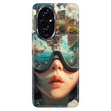 Cekuonline Honor 200 Pro ile Uyumlu Kılıf, Farklı Bakış Temalı Desenli, Darbe Emici Silikon