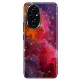 Cekuonline Honor 200 Pro ile Uyumlu Kılıf, Işıklı Gökyüzü Temalı Desenli, Darbe Emici Silikon