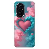 Cekuonline Honor 200 Pro ile Uyumlu Kılıf, Kalp Atışım Temalı Desenli, Darbe Emici Silikon