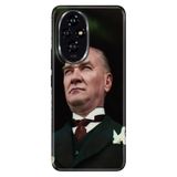 Cekuonline Honor 200 Pro ile Uyumlu Kılıf, Mustafa Kemalim Temalı Desenli, Darbe Emici Silikon