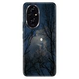 Cekuonline Honor 200 Pro ile Uyumlu Kılıf, Ormanda Gece Temalı Desenli, Darbe Emici Silikon