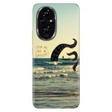 Cekuonline Honor 200 Pro ile Uyumlu Kılıf, Sailor Temalı Desenli, Darbe Emici Silikon