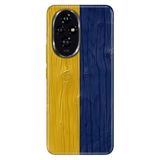 Cekuonline Honor 200 Pro ile Uyumlu Kılıf, Sarı Lacivert Temalı Desenli, Darbe Emici Silikon