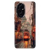 Cekuonline Honor 200 Pro ile Uyumlu Kılıf, Taksimde Bir Gün Temalı Desenli, Darbe Emici Silikon