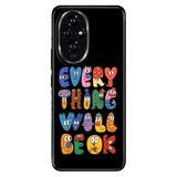 Cekuonline Honor 200 Pro ile Uyumlu Kılıf, Will be Ok Temalı Desenli, Darbe Emici Silikon