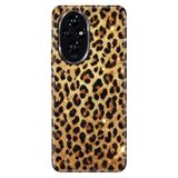 Cekuonline Honor 200 Pro ile Uyumlu Kılıf, Yaldızlı Leopar Temalı Desenli, Darbe Emici Silikon