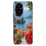 Cekuonline Honor 200 Pro ile Uyumlu Lake Como Temalı Desenli Darbe Emici Silikon Kılıf