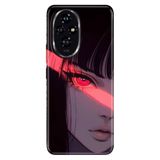 Cekuonline Honor 200 Pro ile Uyumlu Silikon Kılıf, Beauty Anime Temalı Desenli, Darbe Emici, Çok Renkli
