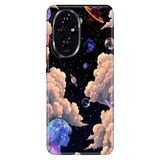 Cekuonline Honor 200 Pro ile Uyumlu Silikon Kılıf, Space 1030 Temalı, Darbe Emici, Çok Renkli