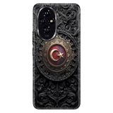 Cekuonline Honor 200 Pro ile Uyumlu Türkiye TC Temalı Desenli Darbe Emici Silikon Kılıf
