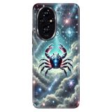 Cekuonline Honor 200 Pro ile Uyumlu Yengeç Burcu Temalı Desenli Darbe Emici Silikon Kılıf