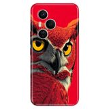 Cekuonline Honor 400 Pro ile Uyumlu Baykuş5050 Temalı Desenli Darbe Emici Silikon Kılıf