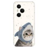 Cekuonline Honor 400 Pro ile Uyumlu Fish Cat Temalı Desenli Darbe Emici Silikon Kılıf
