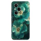 Cekuonline Honor 400 Pro ile Uyumlu Flowers Temalı Desenli Darbe Emici Silikon Kılıf, Çok Renkli