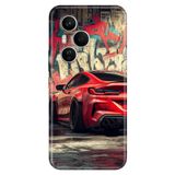 Cekuonline Honor 400 Pro ile Uyumlu Grafiti ve Car Temalı Desenli Darbe Emici Silikon Kılıf