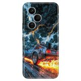 Cekuonline Honor 400 Pro ile Uyumlu Kılıf, Geleceğe Temalı Desenli, Darbe Emici Silikon