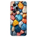 Cekuonline Honor 400 Pro ile Uyumlu Kılıf, Kayalıklar Temalı Desenli, Darbe Emici Silikon