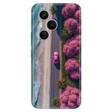 Cekuonline Honor 400 Pro ile Uyumlu Kılıf, Kız Kıza Tatil Temalı Desenli, Darbe Emici Silikon