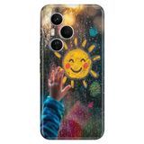 Cekuonline Honor 400 Pro ile Uyumlu Kılıf, Sunshine Temalı Desenli, Darbe Emici Silikon