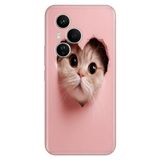 Cekuonline Honor 400 Pro ile Uyumlu Kılıf, Yaramaz Kedi Temalı Desenli, Darbe Emici Silikon