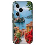 Cekuonline Honor 400 Pro ile Uyumlu Lake Como Temalı Desenli Darbe Emici Silikon Kılıf