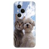 Cekuonline Honor 400 Pro ile Uyumlu Pet Friends Temalı Darbe Emici Silikon Kılıf
