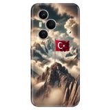 Cekuonline Honor 400 Pro ile Uyumlu Türk Askeri Temalı Desenli Darbe Emici Silikon Kılıf