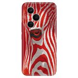 Cekuonline Honor 400 Pro ile Uyumlu Zebra Paint Temalı Desenli Darbe Emici Silikon Kılıf, Çok Renkli