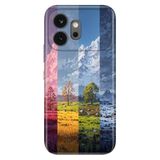 Cekuonline Honor 600 5G ile Uyumlu Kılıf, 4 Mevsim Temalı Desenli, Darbe Emici Silikon