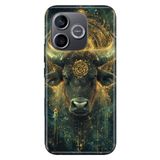 Cekuonline Honor 600 5G ile Uyumlu Kılıf, Boğa Burcu Temalı Desenli, Darbe Emici Silikon