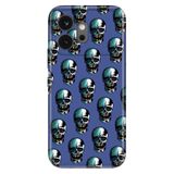 Cekuonline Honor 600 5G ile Uyumlu Kılıf, Cracked Skull Temalı Desenli, Darbe Emici Silikon
