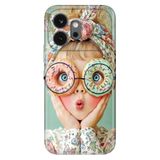 Cekuonline Honor 600 5G ile Uyumlu Kılıf, Donut Güzeli Temalı Desenli, Darbe Emici Silikon