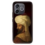 Cekuonline Honor 600 5G ile Uyumlu Kılıf, Fatih Sultan Mehmet Temalı Desenli, Darbe Emici Silikon