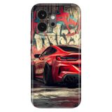 Cekuonline Honor 600 5G ile Uyumlu Kılıf, Grafiti ve Car Temalı Desenli, Darbe Emici Silikon