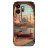 Cekuonline Honor 600 5G ile Uyumlu Kılıf, İstanbul Background Temalı Desenli, Darbe Emici Silikon