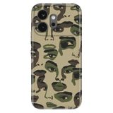 Cekuonline Honor 600 5G ile Uyumlu Kılıf, Kamuflaj Siluet Temalı Desenli, Darbe Emici Silikon