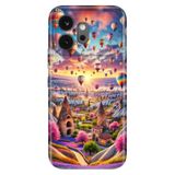 Cekuonline Honor 600 5G ile Uyumlu Kılıf, Kapadokya Ai Temalı Desenli, Darbe Emici Silikon